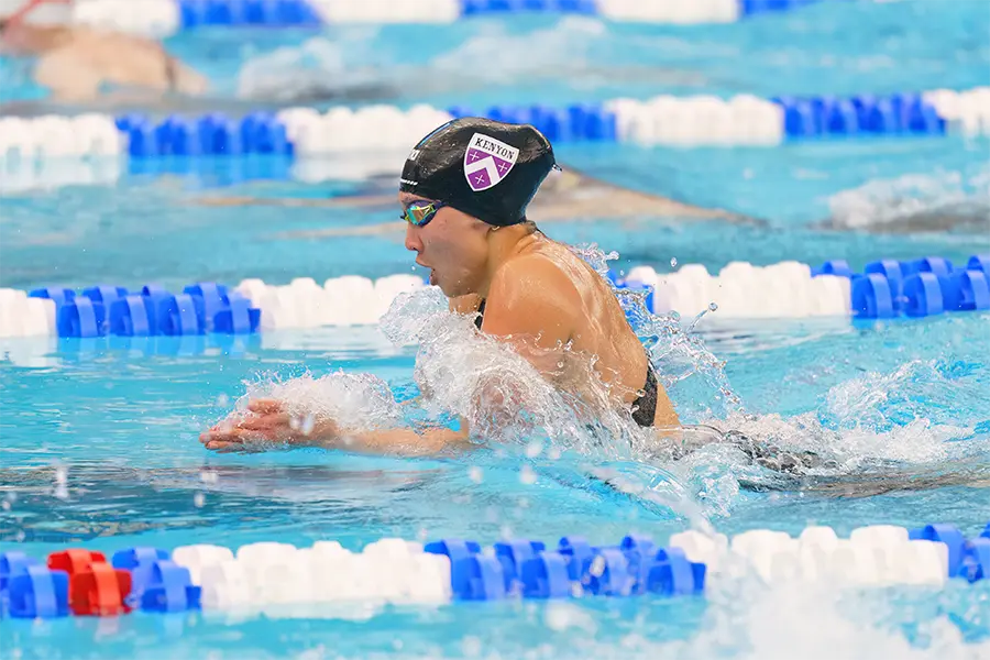 Kenyon College Swimmer